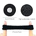 Angla 12 Pack Black Terry Cloth Hair Scrunchies Ties for Women