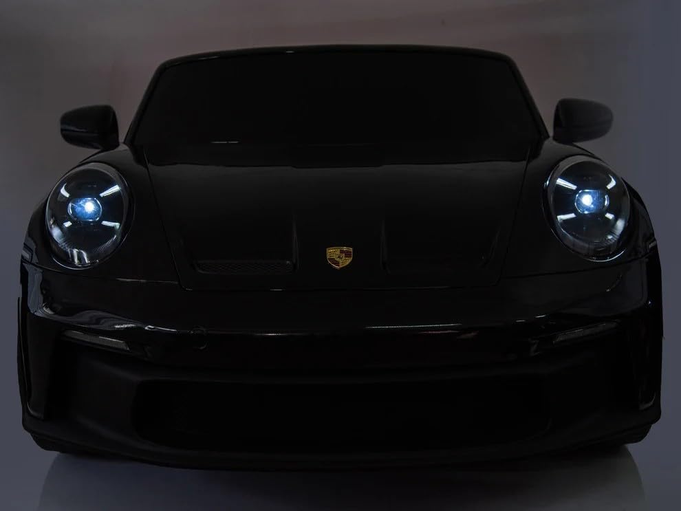 24V, 911 GT3 Kids 2-Seater Ride On Car, 4WD - Black