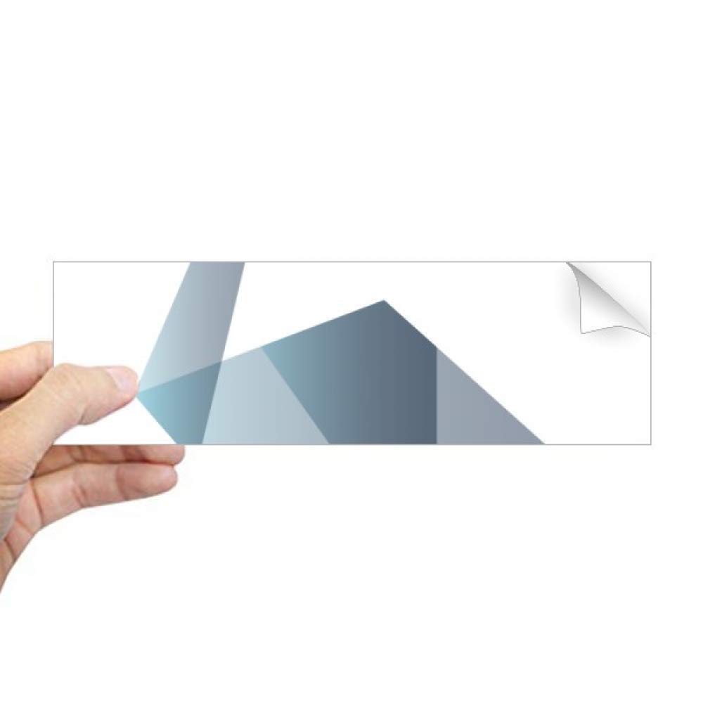 Sticker rectangulaire pour fenêtre origami canard abstrait DIYthinker