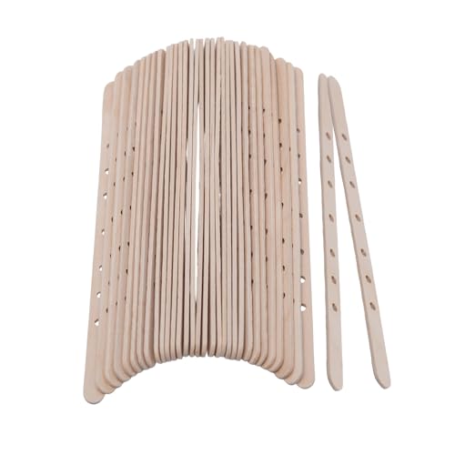 100 soportes de madera para mecha de vela 7.05 pulg