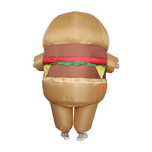 Costume de hamburger gonflable pour adulte parfait pour le carnaval et festivals