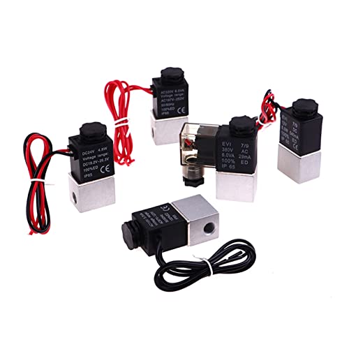 Válvula solenoide para automatizar el riego y control de aire a 220V con rosca de 1/8" 5