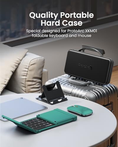 Image of ProtoArc XKM01 Full-Size Foldable Keyboard Mouse Combo for Travel - Green