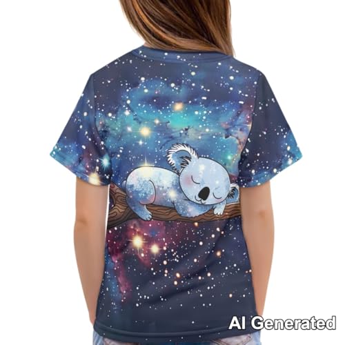 Image of Xhuibop Kids T Shirts for Boys Size 3-16 Girls Short Sleeve Sportswear Active Tops