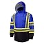 Hi Vis Blue Black Bottom
