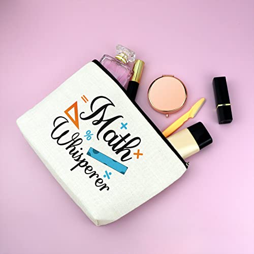 Mxrymvu Math Teacher Cosmetics Bag Math Lover Gift Makeup Bag Funny Teacher Appreciation Present from Student Teacher's Day Birthday Present for Mathematician Travel Makeup Pouch4