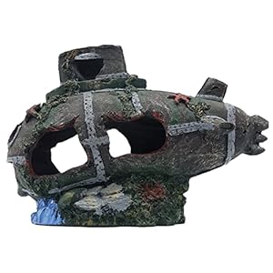 Aquarium Resin Submarine Jewelry,Submarine Aquarium Decoration Rockery,Suitable for Freshwater Aquarium Decoration