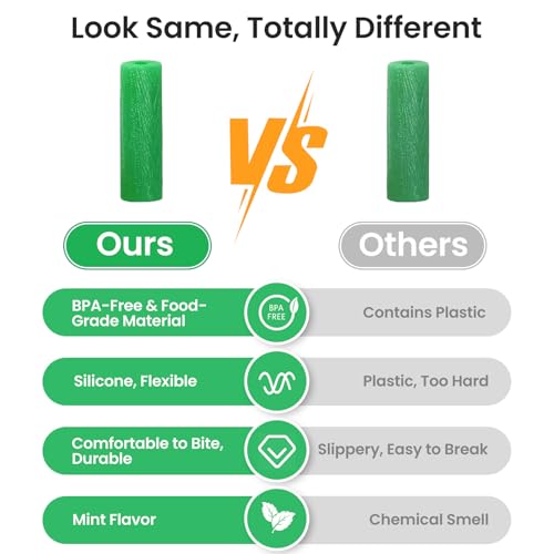 Aligner Chew for Invisalign – 20 Mint-Chew & 2 Removal Tools, Food-Grade Silicone, Flexible & Durable Aligner Seater for Clear Aligners, Orthodontic Accessories