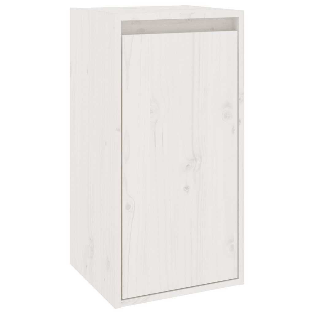 TV-Schränke 6er Set, Weiß Massivholz Kiefer, Modernes Wohnzimmer Media Center, vielseitige Aufbewahrung für Schlafzimmer und Sala