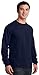 Gildan Men's Ultra Cotton Long Sleeves Pocket T-Shirt_Navy_M