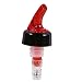 Vertedor de botella de chupito, 1 pieza de 15 ml, vertedor de botellas de vino, de plástico, dosificador de bebidas (rojo)