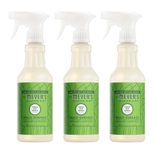 Mrs. MEYERS CLEAN DAY Multi-Surface Everyday Cleaner Fresh Cut Grass Scent 16 Fl Oz Bottle - 3 Pack