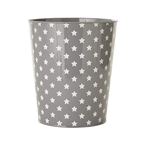 VERTBAUDET Papelera de metal con estrellas Gris Cover