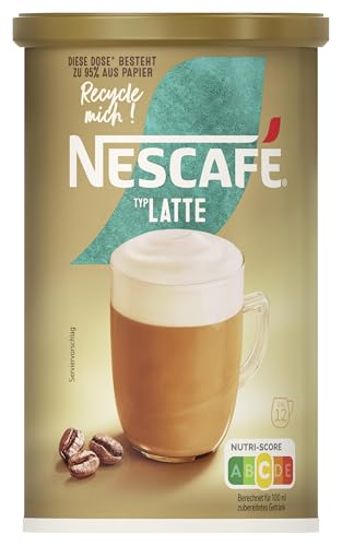 NESCAFÉ GOLD Typ Latte, Getränkepulver aus löslichem Bohnenkaffee, kräftiger Geschmack & intensives Aroma, koffeinhaltig, 1er Pack (1 x 230g)