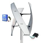 10000W Small Portable Vertical Wind Turbine,Permanent Maglev Wind Turbine Generator12v/24V/48V with MPPT Controller for Home Use (White),24v