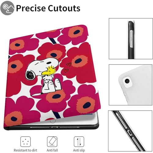 【iPad9世代/iPad10世代/iPadAir4/iPadAir5/Air6/iPadProに適応】スヌーピー ミッフィー アイパッドケース カバー ペン収納付き ペンシル収納 TPU オートスリープ 全面保護 スタンド機能 かわいい キャラクター