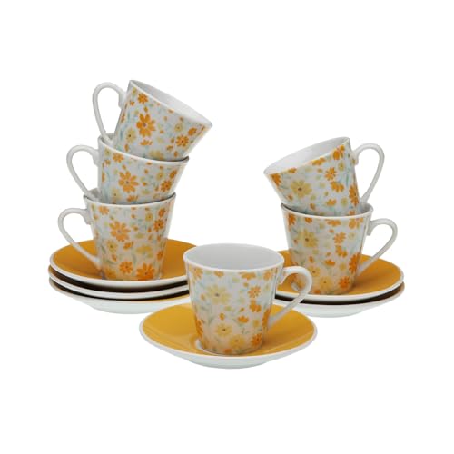 Versa Juego de Tazas con Platos Clivia Porcelana - Marca EAN: 8420327570895 Versa Juego de Tazas con Platos Clivia Porcelana - Marca EAN: 8420327570895