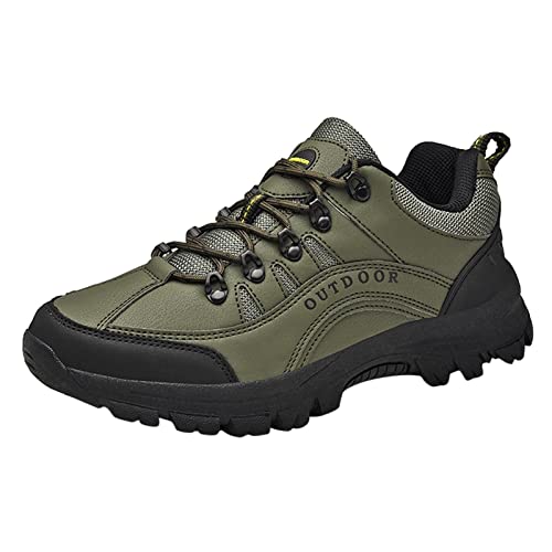 Chaussures de randonnée en daim pour homme avec semelles antidérapantes confortables