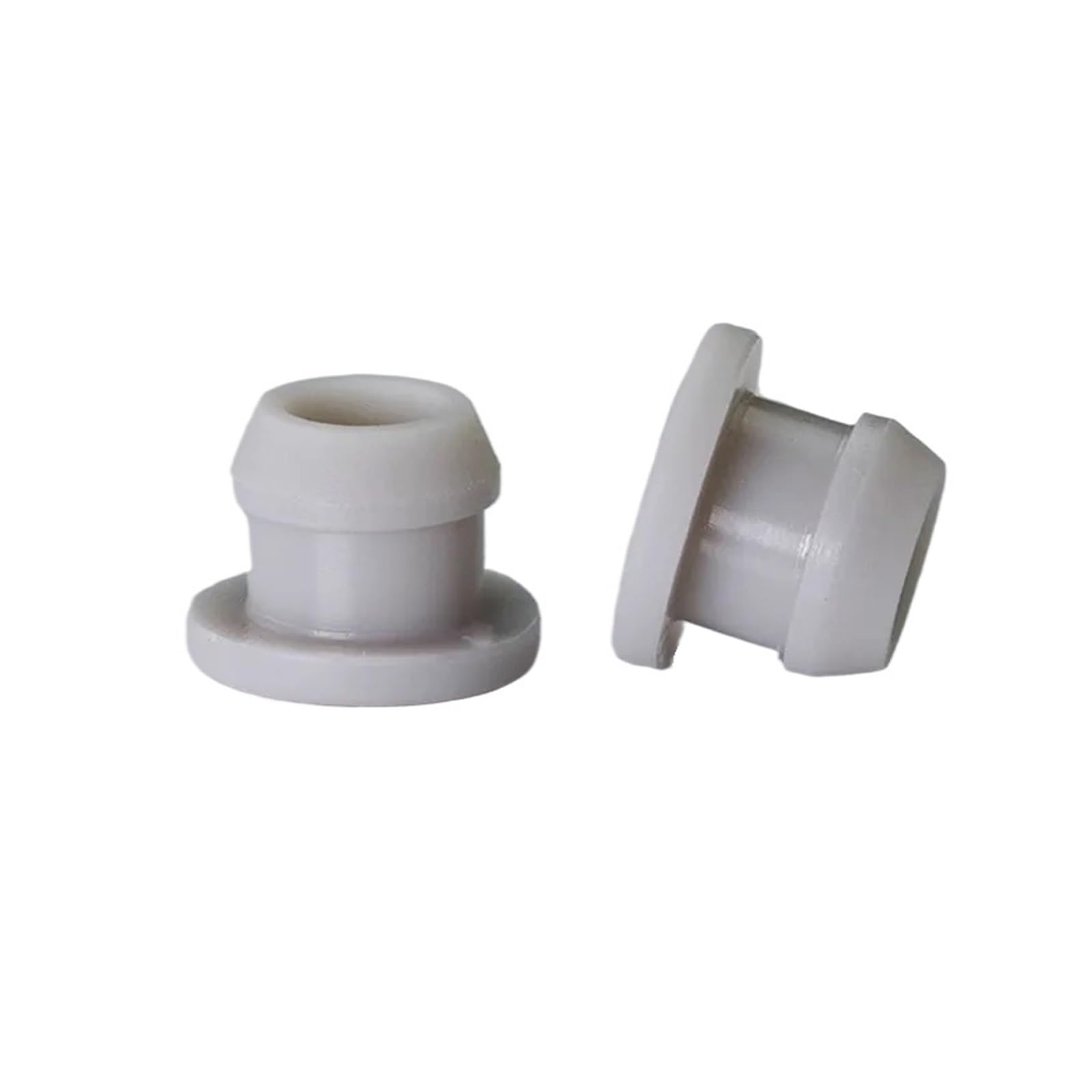 Silicone Rubber Hole Plug, 2.5mm~50.6mm Silicone Snap On Plug, Rubber Hole Cap, Round Pipe End(Grey,5mm-10Pcs)