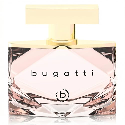 bugatti bellissima rosa Parfüm Dame 60 ml I sinnlich feminine Eau de Parfum Dame mit einer edlen Flasche In elegante Kombination aus Pfirsich, Rose, Vanille und Moschus I süß, floral Dampfer Arfüm