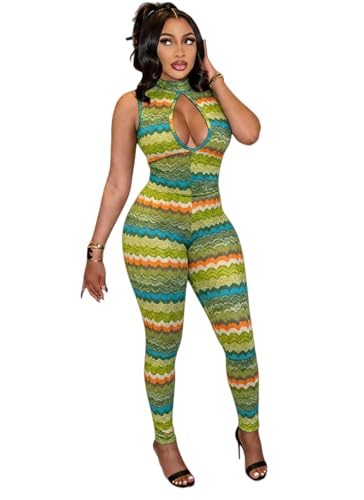 Hafailia Jumpsuits for Women Sexy One Piece Outfits Bodycon Romper