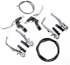 Freio V-brake Bicicleta Com Manete Alumínio Completo Para Bike/Bicicleta