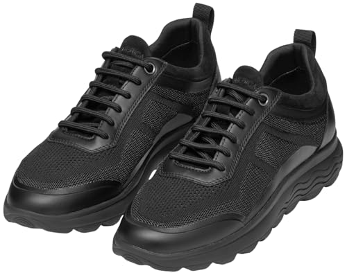 Geox D Spherica C, Baskets pour Femme, Noir, 38 EU