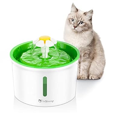 AMAZON - isYoung Cat Fountain 1.6L Automatic Pet Water Fountain Pet Water Dispenser, Dog/Cat Health Caring Fountain and Hygienic Dog Fountain