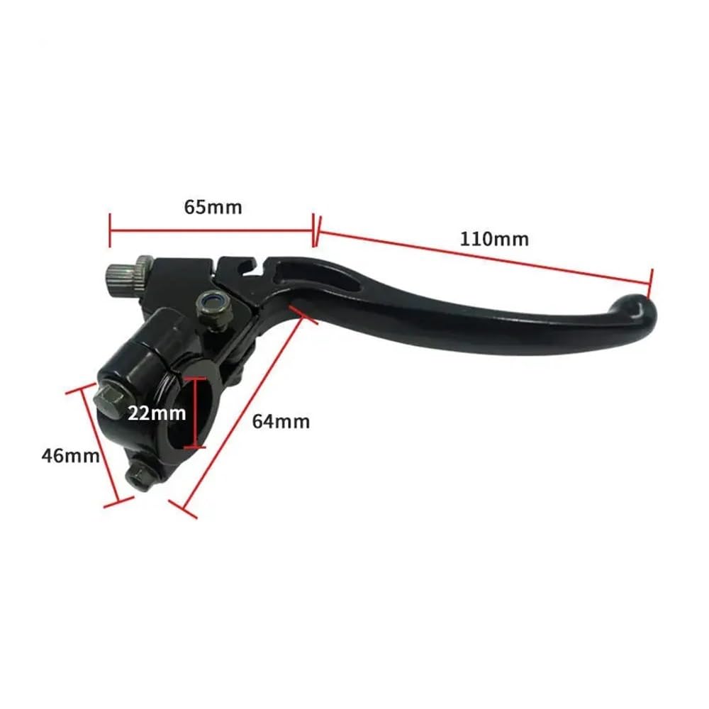 7/8 Zoll 22 Mm Universal Motorrad Kupplung Bremsgriff Hebel Motocross Lenker Bremszubehör Für XR80 XR100 Verstellbare Brems Kupplungshebel
