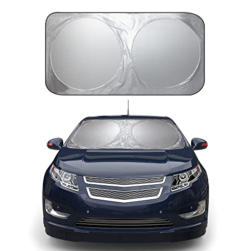 Image of FH Group Car Windshield Sun Shade - Foldable Reflective Sunshade with Penguin Print, UV Protection, Heat Blocker for Car, Truck, SUV - Medium 63 inch x 31 inch