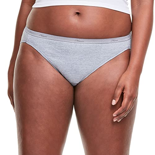 Image of Hanes Women's Bikini Panties Pack, Soft Cotton Underwear (Retired Options, Colors May Vary)