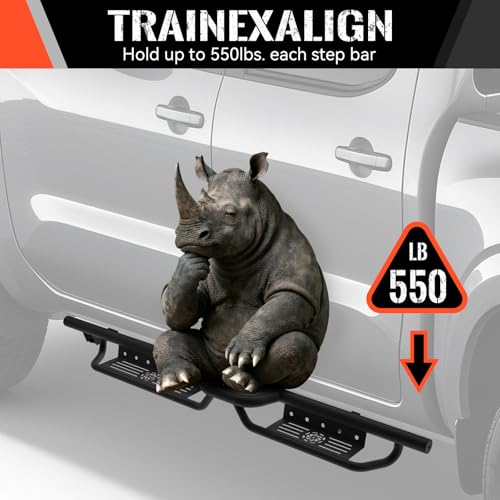 Estribos para Frontier Crew Cab 2005-2025 de acero fuerte miniatura 3