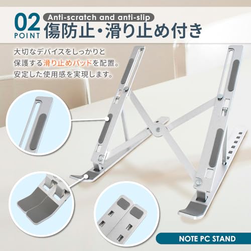 Soporte Ajustable Plegable para Laptop y Tablet miniatura 3