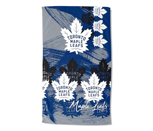 Northwest NHL Toronto Maple Leafs Oversized Microfiber Beach Towel, 40 x 72 Inches – Quick Dry, Sand Resistant, Lightweight, Highly Absorbent, Distorter Design