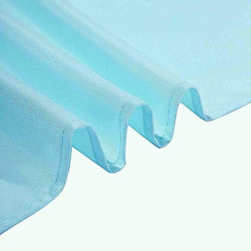 Miniatura 5 de Balsa Circle 10 manteles cuadrados de poliéster de 54 x 54 pulgadas, color azul, para bodas, fiestas, catering, cocina, comedor, eventos