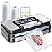 95Kpa Powerful Precision Pro Vacuum Sealer, with Double Heat Seal & Double Pump, Easy-Lock Handle, 10-in-1 Vacuum Sealer Machine for Food with Bags Storage, Built-in Cutter, Stainless Steel