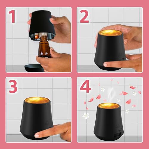 Airwick Essential Mist Automatic Fragrance Mist Diffuser Refill, Peony & Jasmine - 20 ml | Natural Essential Oils Diffuser Refill | Automatic Air Freshener