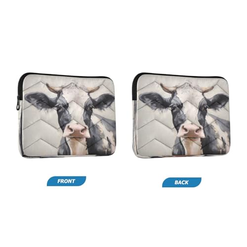 Funda para portátil de 13-14 pulgadas con diseño de vaca miniatura 2