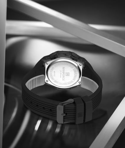 Image of NAVIFORCE NF7113 LCD Display Multi-Function Silicone Strap Digital Watch