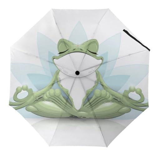 Parapluie pliable grenouille de yoga fini les mains mouillées