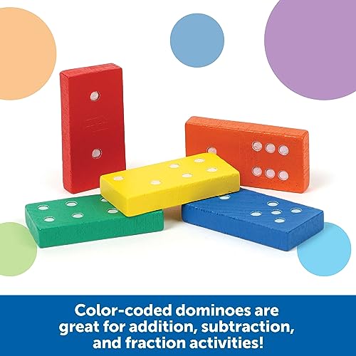 Dominos en bois Double Six de table pour apprentissage mathématique - 2