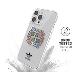 adidas Originals Compatible with iPhone 13 Pro Case, 6.1 inches, Drop Tested Cases, Shockproof Raised Edges, Premium Protective Snap Case Cover, Transparent Love Unites - Image 3