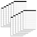 Nichela 5" x 8" Note Pads 12 Pack of Legal Pads 30 Sheets Notepad College Ruled Small Writing Pads Perforated Pages Paper Pads 80GSM Heavyweight Paper Note Pads for Home, Office, or School
