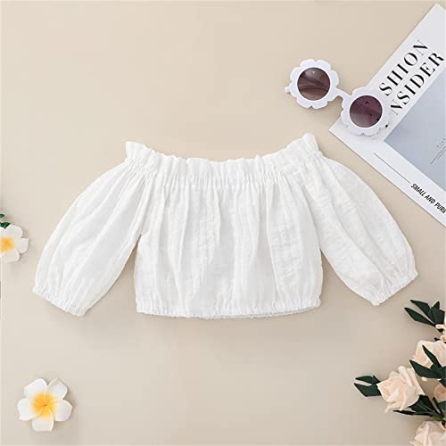 Baby Girl Tutu Dress Long Sleeve Tulle Princess Cotton Sundress Kids Casual Spring Fall Dresses Newbron Baby Clothes White #TOP3