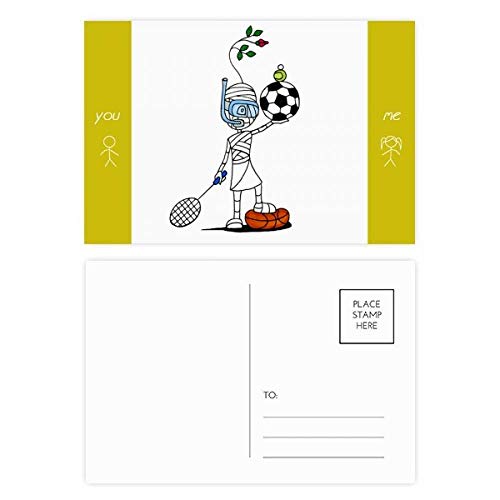 Cartes postales sport momie Horus pour écrire vos remerciements sans manquer d'inspiration
