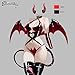 KORURACLUB Succubus costume premium pu cosplay lingerie for women wing devil lingerie (Red/, Small)