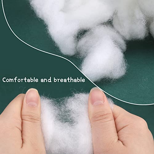 600g/21.1oz White Polyester Fiber Fill, Fluff Stuffing High Resilience Fill Fiber, Stuffing Fiber Filling Material for Stuffed Animals Pillow Cushion Pouf Quilts Paddings Homemade Essentials