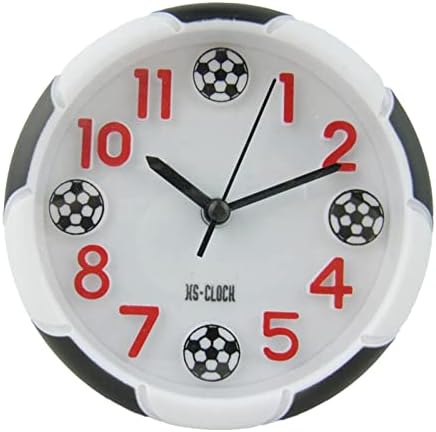 Alarm Clock/Digital Clock Creative 3D Basketball Football Sport Alarm Clock Stereo Digital Clock Student Kids Room Table Clock Gifts Alarm Clocks for Dedrooms (Color : Gold)