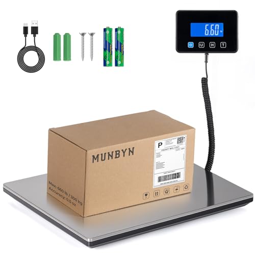 MUNBYN 440lb Digital Postal Scale with Hold Function