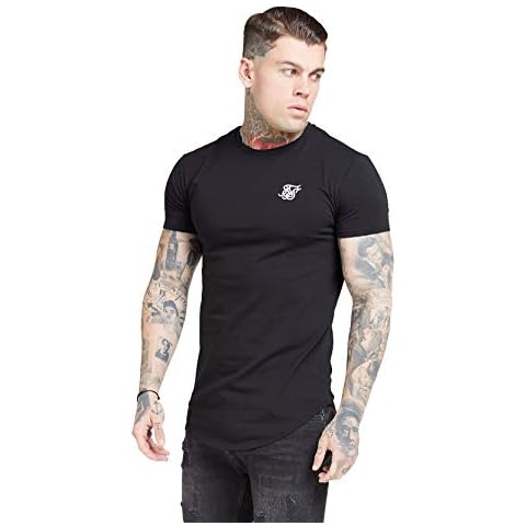 SikSilk SS-15816 Short Sleeve Core Gym T-Shirt - Black Small Black Cover